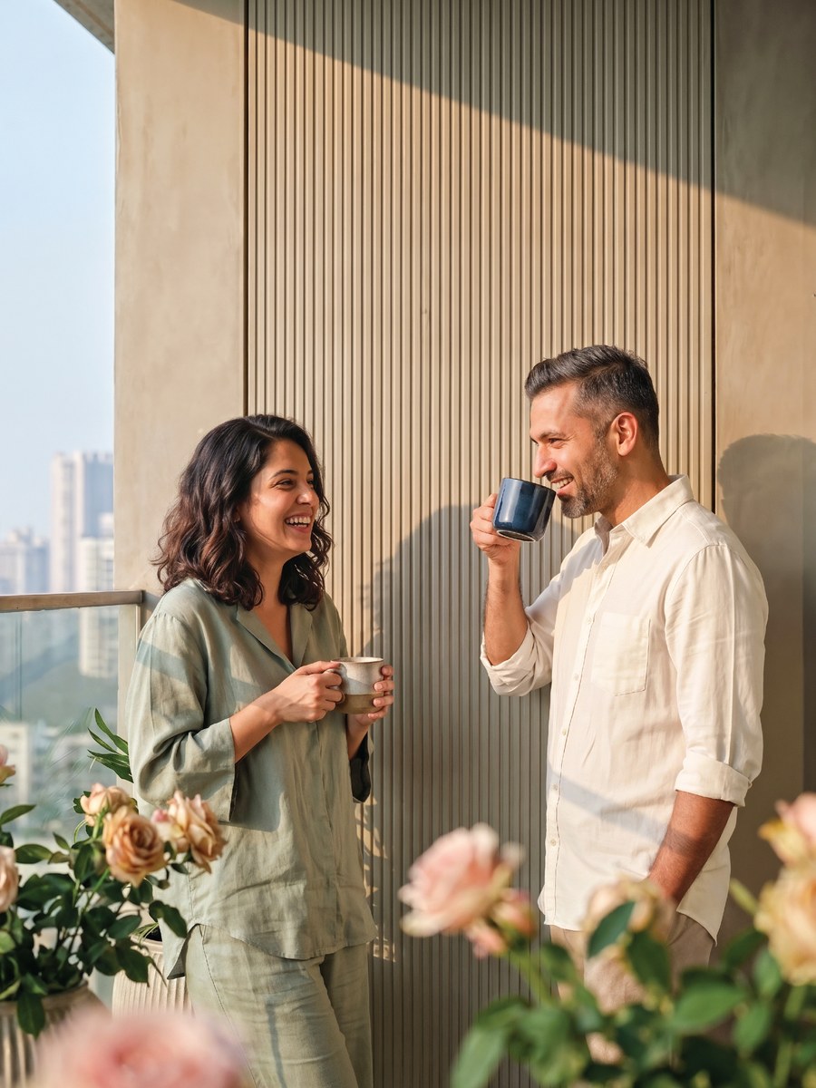 Balcony mornings at Preet